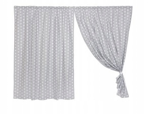 Závesy do detskej izby - Bavlnené záclony vzory 75x155 cm páska / žaba