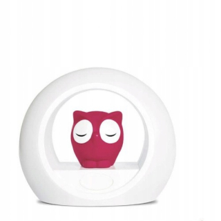 Zaz Lou Night Lamp Owl Pink