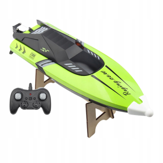 RC auto - Diaľkovo ovládaná RC loď rýchla elektronická závodná loď RC Green