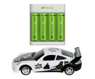 Auto na diaľkové ovládanie - Diaľkovo ovládané GP + nabíjačka + ACCU