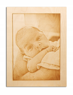 Párty Girlandy - Foto laserové gravírovanie na drevo 18 x 24 cm