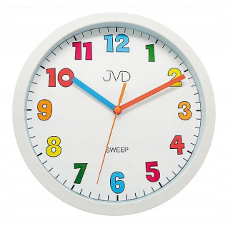 Hodiny do detskej izby - JVD Nástenné Nástenné hodiny 25 cm White HA46.3