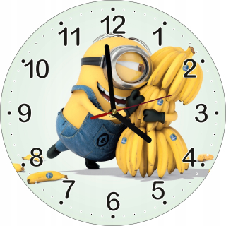 Hodiny do detskej izby - Minion hodiny 30cm