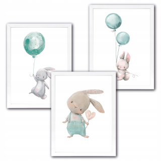 Obraz do detskej izby - Sada 3 Plagáty v rámčeku 33x43 IKEA Obrázky # 6