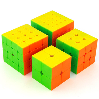 Sada 4 x Rubikova kocka 2x2x2 3x3x3 4x4x4 5x5x5