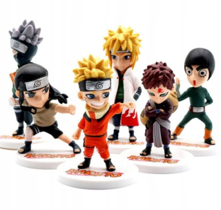 Postavička, figúrka - Sada 6 kusov Obrázok Naruto Kakashi Sakura Sasuke