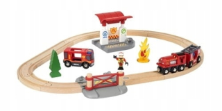 Dráha pre deti, stavebnica - Firearmaker Fire Service World 3+ Brio