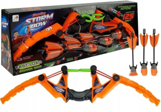 Sada luku 3 oranžové športové šípky 58 cm