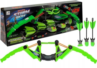 Sada luku 3 športové šípky zelené 58 cm