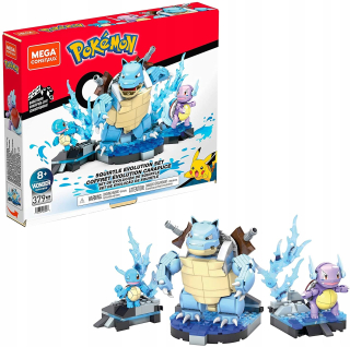 Stavebnica, slamky - Mega Pokemon Squirtle Evolution 379 +bezplatná súprava