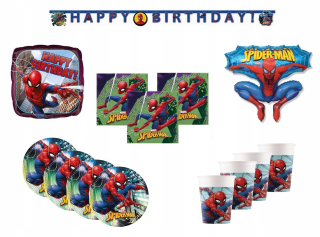 Balóny na párty - SPIDERMAN AVENGERS narodeniny nastaviť 6 prvky