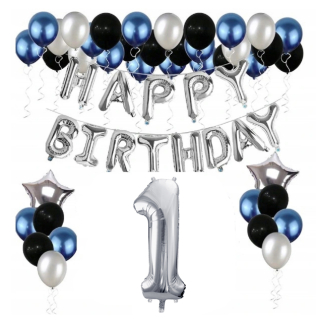 Balóny na párty - Sada Happy Birthday Balloons 1 1 obava