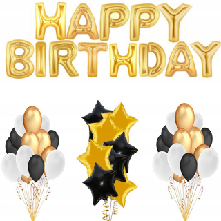 Balóny na párty - Sada Birthday Balloons Happy Birthday 49pcs