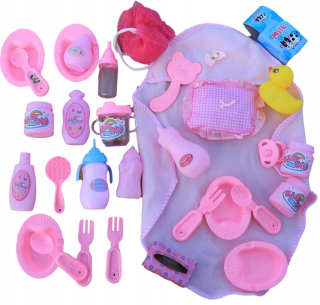 Sada pre bábiky 33 El Potty fľaši Pampers