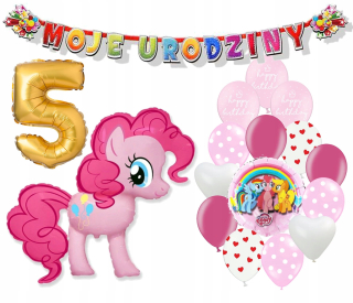 Balóny na párty - Nastavená na 5. narodeniny balóniky Pinkie Pie pony pony