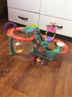 Dráha pre deti, stavebnica - Posunutím LittleSpetshop + 4 figúrky