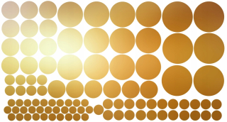 Detské samolepky na stenu - Golden Dot Nálepky, Hrach Wheels sada