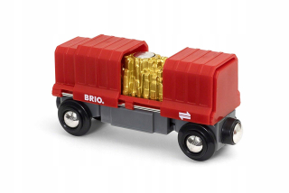Dráha pre deti, stavebnica - Gold Container Wagon - otvoril 33938 Brio