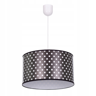 Luster do detskej izby - Detský luster biele bodky na čiernom 0205