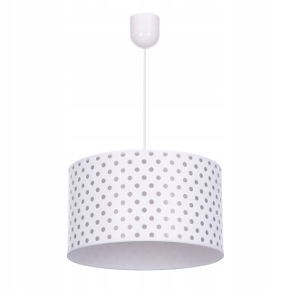 Luster do detskej izby - Detský luster šedé bodky na bielom 0206