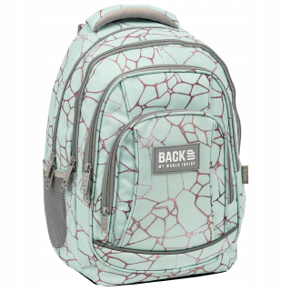 Záložný viackomorový školský batoh Odtiene modrej, Odtiene sivej a striebornej, Odtiene žltej a zlatej, Multicolor 26 l