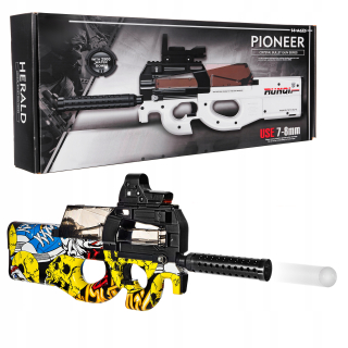 Detská zbraň - _ P90 zbraň puška stroj pre gel gule_