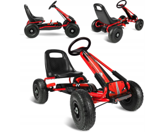 Šľapacia motokára - Gokart na pedále pre deti Prečerpávacia kolesá robustný
