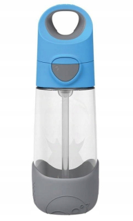 B.Box tritanová fľaša na vodu so slamkou, ružová, 450 ml