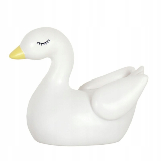 Nočná lampa do detskej izby - White Night Light Swan Children