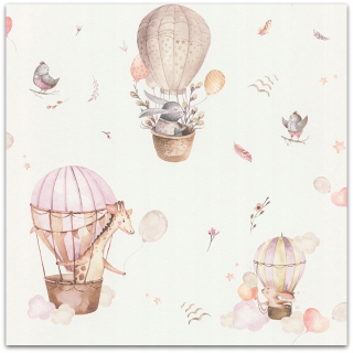Detská tapeta Balloons ANMALS, vliesová