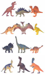 Obrázky Dinosaury gumy Veľká sada 12 kusov T Rex