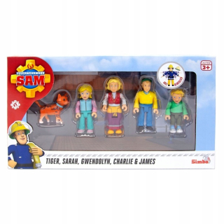 Rodinná súprava Hasič SAM Jones s 5 figúrkami Simba