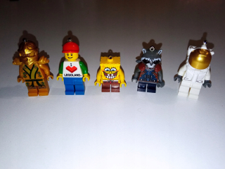 kľúčenky lego figúrky - spongebob 853297 raketa 853708 ninjago legoland
