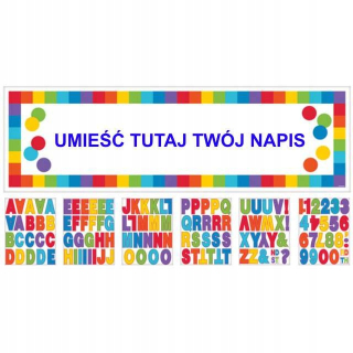 Párty Girlandy - Garland Vytvorte si vlastný nápis Banner Birthday 165cm