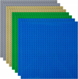 Stavebná platňa na lego 32x32 sada 8 ks sivá modrá zelená béžová