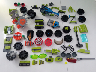 mix lego mix - veľa prvkov lego power miners (T)