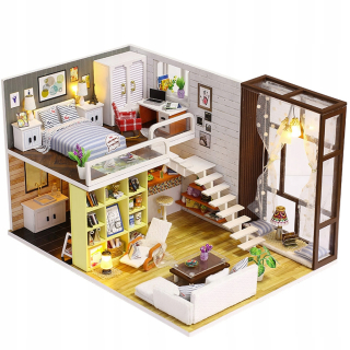 Domček pre bábiky - Mini miniatúrny dom. Set. DIY vzdelávacie