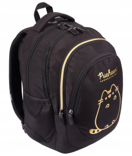 Viackomorový školský batoh Pusheen St. Majewski black, Odtiene žltej a zlatej 23 rokov