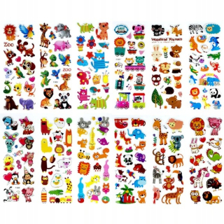 Konvexné nálepky (puffy) Nemo Colorful 12 ks.