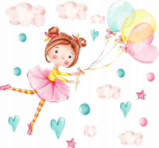 Detské samolepky na stenu - Detské samolepky na stenu Wall Fairy