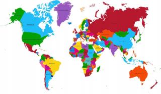 Detské samolepky na stenu - Nástenné samolepky Mapa Mapa Nálepka