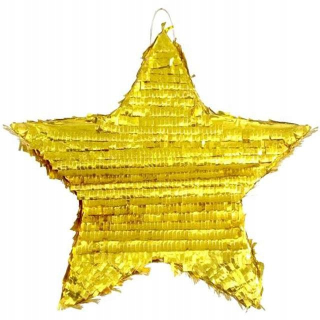 Pinata Gold Star Metalická Pinata narodeniny XXL