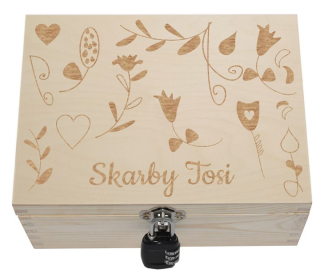 Úložný box - Box poklady - darček, visiaci zámok, pre dieťa