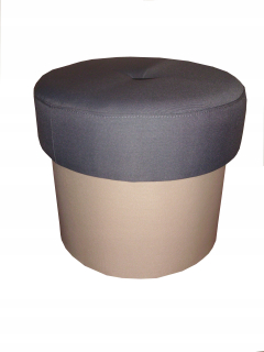 Detský sedací vak - pufa - Round Pouf Footstone Schránka