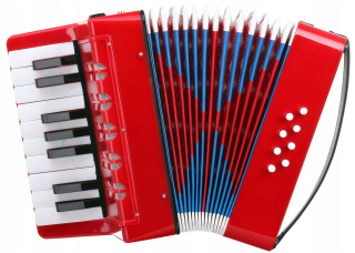 <span>class="notranslate">Proline</span> červená detská harmonika