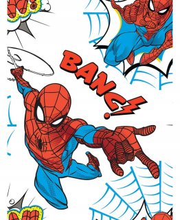 Tapeta do detskej izby - Tapeta Spiderman Spider-Man Biała Pow Bang!