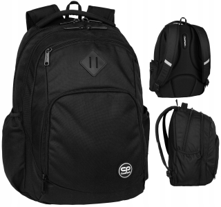 CoolPack viackomorový školský batoh, čierny, 30 l