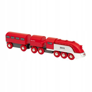 Dráha pre deti, stavebnica - Veligo brio 33557 retro futuristický vlak