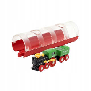 Dráha pre deti, stavebnica - VELIGO BRIO 33892 TUNEL + HESTAKTICKEJ STARNYCH STAROSTLIVOSTI 33617