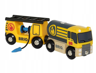 Dráha pre deti, stavebnica - Veligo Brio 33907 tanker s železničným prívesom